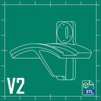 Headphones holder V2 (Skadis compatible)