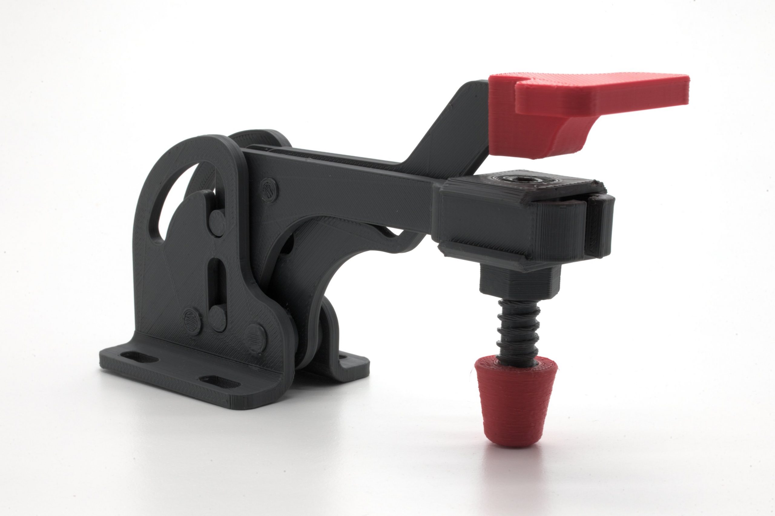 Linear toggle clamp